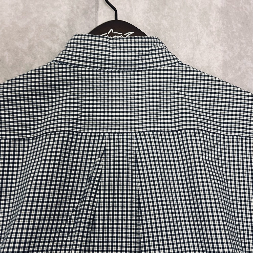 Brooks Brothers Men's Large‎ Shirt Blue White Check 100% Cotton - Picture 10 of 10